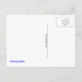 Mehr Power lustig beim Rower Postkarte (Rückseite)