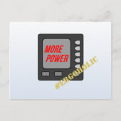 Mehr Power lustig beim Rower Postkarte (Vorderseite)