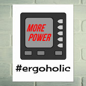 Mehr Power lustige Ruder motivierend Poster