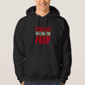 Mehr praktizieren | Motivierend Phrase Red Typogra Hoodie (Vorderseite)