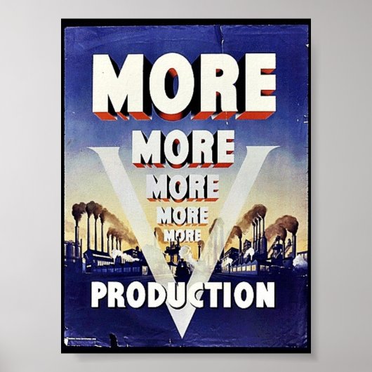 Mehr Produktion Poster (Vorne)