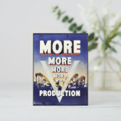 Mehr Produktion Postkarte (Stehend Vorderseite)