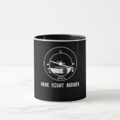 Mehr Rechte Rudder CFI Fluglehrer Pilotengeschenk Tasse (Zentrum)