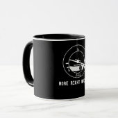 Mehr Rechte Rudder CFI Fluglehrer Pilotengeschenk Tasse (Vorderseite Links)