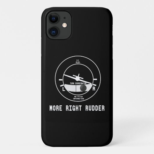 Mehr rechts Rudder CFI Flight Instructor Pilot Ges Case-Mate iPhone Hülle (Rückseite)
