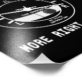 Mehr rechts Rudder CFI Flight Instructor Pilot Ges Fotodruck (Ecke)