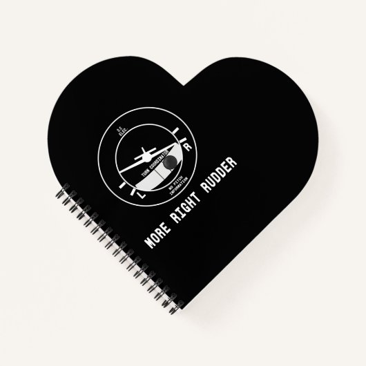 Mehr rechts Rudder CFI Flight Instructor Pilot Ges Notizblock (Vorderseite)
