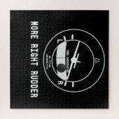Mehr rechts Rudder CFI Flight Instructor Pilot Ges Puzzle (Horizontal)