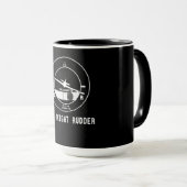 Mehr rechts Rudder CFI Flight Instructor Pilot Ges Tasse (VorderseiteRechts)