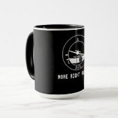 Mehr rechts Rudder CFI Flight Instructor Pilot Ges Tasse (Vorderseite Links)