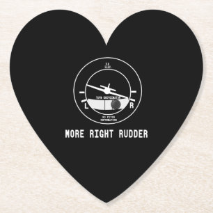 Mehr rechts Rudder CFI Flight Instructor Pilot Ges Untersetzer
