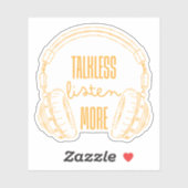 Mehr reden aufkleber (Blatt)