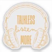 Mehr reden aufkleber (Vorderseite)