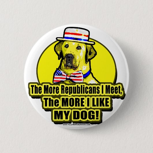 Mehr Republikaner treffe ich Knopf Button (Vorderseite)