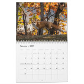 Mehr rote Füchse im Herbstkalender Kalender (Feb 2027)