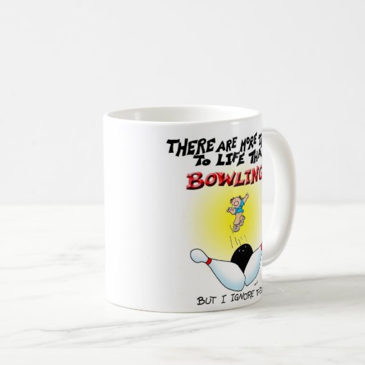 Mehr Sachen als Bowling Kaffeetasse (VorderseiteRechts)