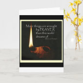 Mehr Sachen sind durch Gebet bearbeitet Karte (Gelbe Blume)