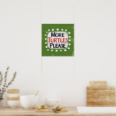 Mehr Schildkröten bitte Poster Wall Art (Küche)