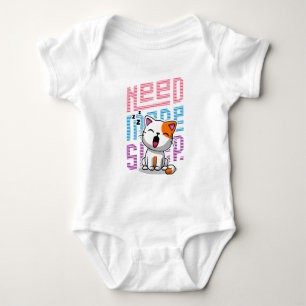 Mehr Schlaf brauchen Funny Cat niedlicher Ausspr Baby Strampler