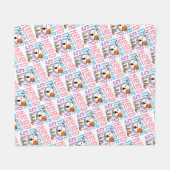 Mehr Schlaf brauchen | Funny Cat niedlicher Ausspr Fleecedecke (Vorderseite (Horizontal))