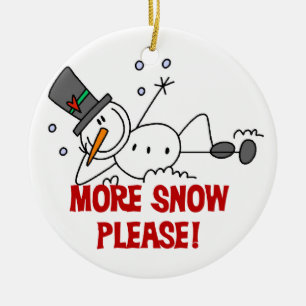 Mehr Schnee Bitte Feiertage Ornament