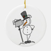 Mehr Schnee Bitte Feiertage Ornament (Hinten)