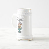 Mehr Schokolade-Spaß Bierglas (Vorderseite Links)