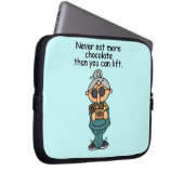 Mehr Schokolade-Spaß Laptopschutzhülle (Vorne Rechts)