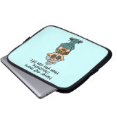 Mehr Schokolade-Spaß Laptopschutzhülle (Vorne Knopf)