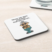 Mehr Schokolade-Spaß Untersetzer (Linke Seite)