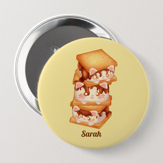 Mehr Schokoladenkatzen Button (Vorne & Hinten)