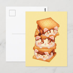 Mehr Schokoladenkatzen Postkarte