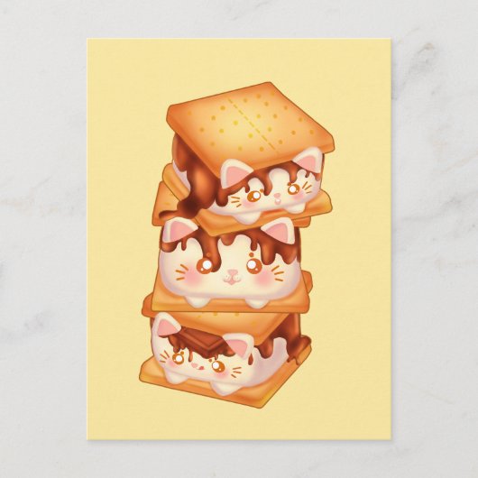 Mehr Schokoladenkatzen Postkarte (Vorderseite)