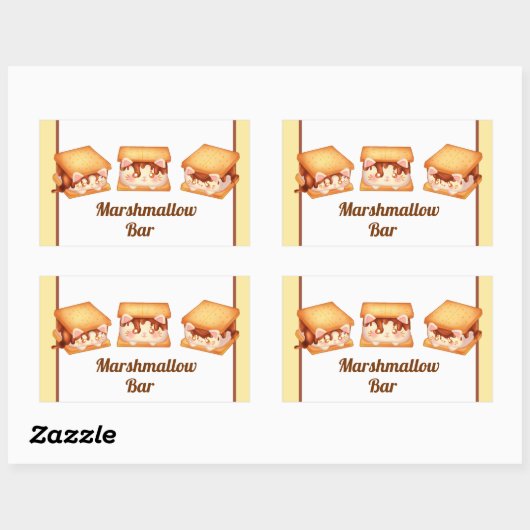 Mehr Schokoladenkatzen Rechteckiger Aufkleber (Blatt)