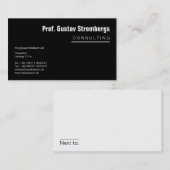 Mehr Schwarz Visitenkarte (Vorne/Hinten)