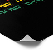 Mehr Schwarze mehr Hunde irisch - schwarz Poster (Ecke)