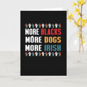 Mehr Schwarze mehr Hunde mehr irisch Karte (Gelbe Blume)