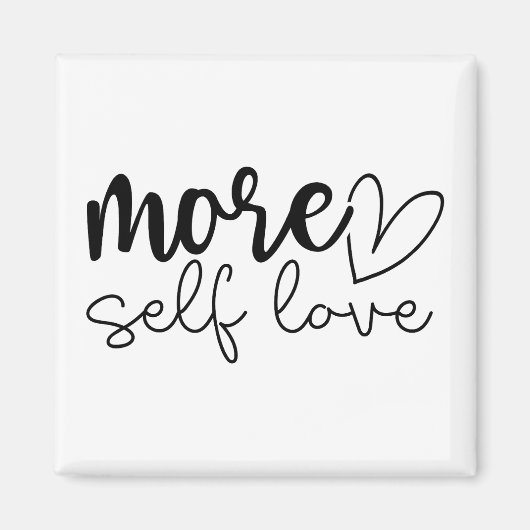 "Mehr Selbst-Liebe" Boho Inspiration Motivierend Magnet (Vorne)