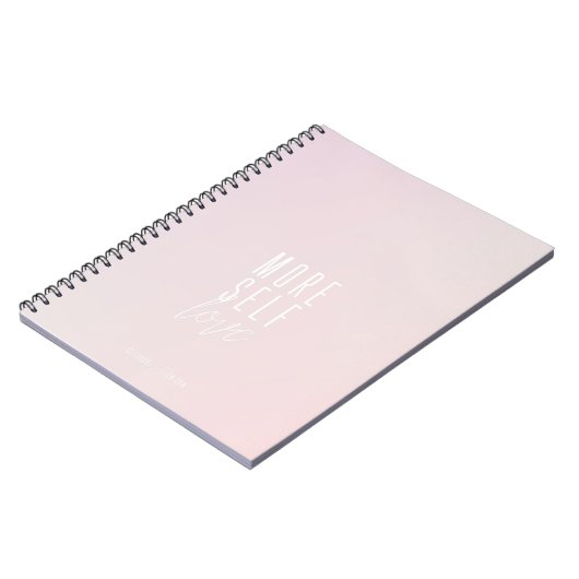 Mehr SelbstLiebe-kleines gewundenes Notizbuch Notizblock (Linke Seite)