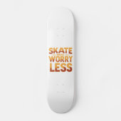 Mehr Skate, weniger Retro-Skateboarding-Angebot Skateboard (Vorderseite)
