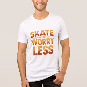 Mehr Skate, weniger Retro-Skateboarding-Angebot Tri-Blend Shirt