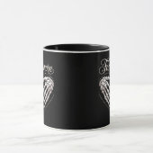Mehr Skeleton Hands Herz-Gotik Halloween Tasse (Zentrum)