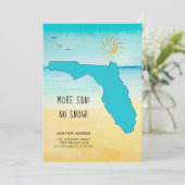 Mehr Sonne! Kein Schnee! Neue Zuhause in Florida Ankündigung (Stehend Vorderseite)