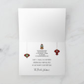 Mehr Sonne ohne Schnee Florida Karte Weihnachtswan (Innenseite)