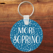 Mehr Soprano - Blue White Singer Schlüsselanhänger (Vorderseite)