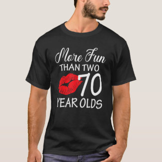 Mehr Spaß als zwei 70 Jahre alte 70. Geburtstagsli T-Shirt