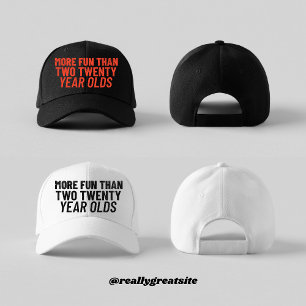 Mehr Spaß als zwei Zwanzigjährige Truckerkappe