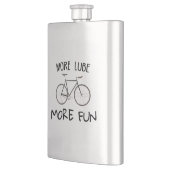 Mehr Spaß beim Radfahren Flachmann (Links)