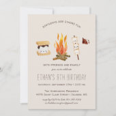 Mehr Spaß | Camping Birthday Party Einladung (Vorderseite)