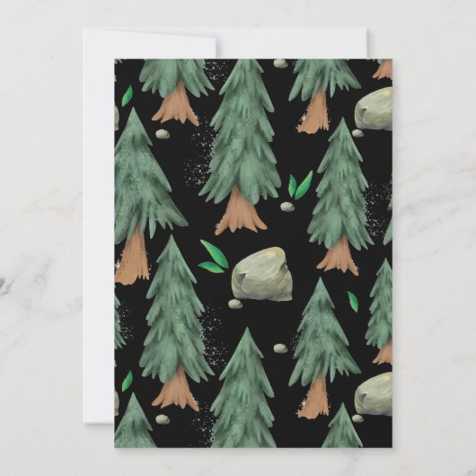 Mehr Spaß | Camping Birthday Party Einladung (Rückseite)